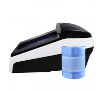 Автомат для надевания бахил (бахиломат) Q-box черный/белый  (рулон пленки в комплекте)